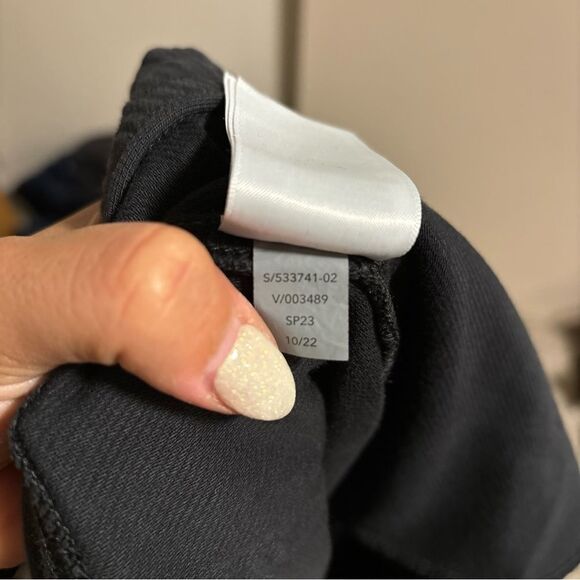 Athleta Farallon Pant Straight Leg Organic Cotton Black- Size Small Petite - Picture 6 of 8